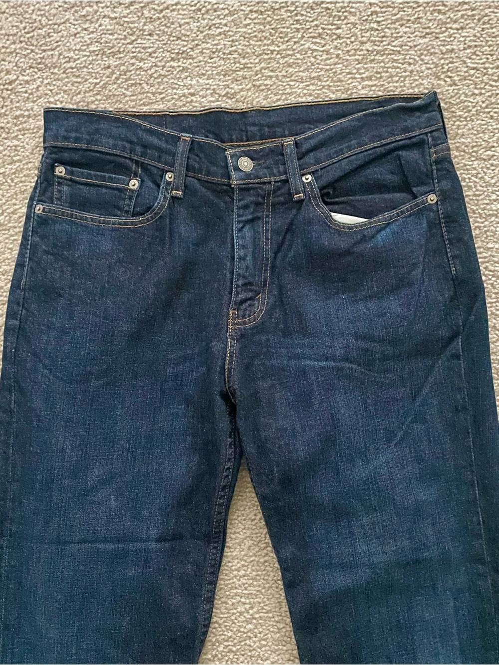 NWOT Levi's Men's 514 Dark Blue Straight-Fit Jeans 32Wx32L - Picture 3 of 14